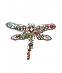 Opal Dragonfly Crystal Hairclip & Brooch